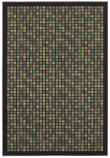 Woven Expressions City Block Choclate  