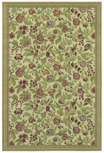 Woven Expressions English Floral Ivory  