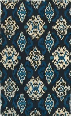 World Market Indonesia Ikat Medallion Indigo